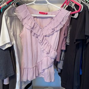 Elle shirt - pastel purple - size small